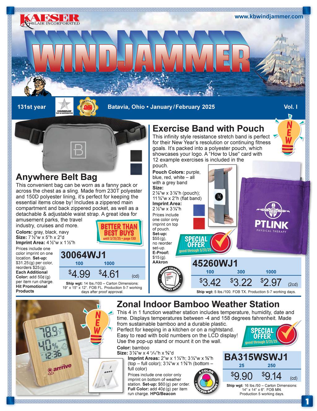 Kaeser & Blair Windjammer JanFeb 2025